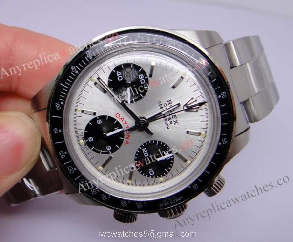 New Upgrade Replica Rolex Daytona Paul Newman 7750 Silver Chronograph Watch