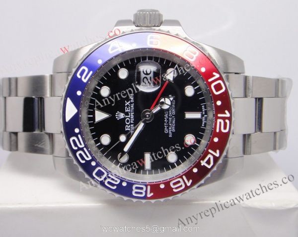 Newest Grade Rolex Gmt-Master Ii Red / Blue Ceramic Looking Bezel Watch