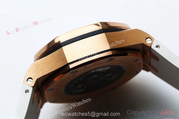 JH AUDEMARS PIGUET 26400SO CAL.3126 44MM ROSE GOLD CASE WATCH