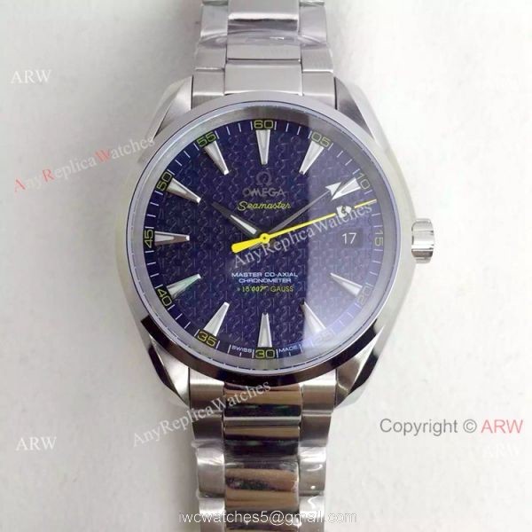 Swiss Omega Seamaster 15 007 Gauss Blue Face Watch