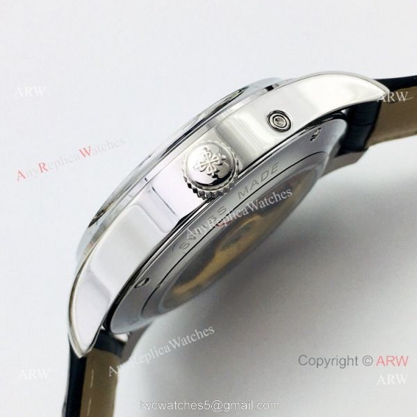 AAA Replica Patek Philippe Annual Calendar Blue Dial Men Watch Cal324