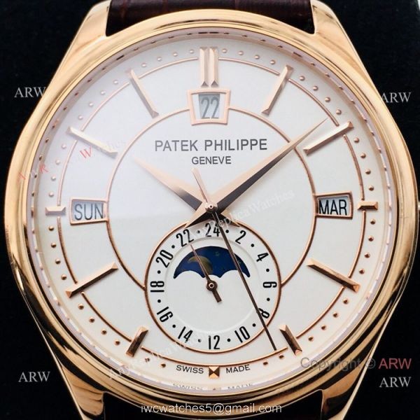 PPF Factory Patek Philippe Annual Calendar Rose Gold watch Swiss Grade 1