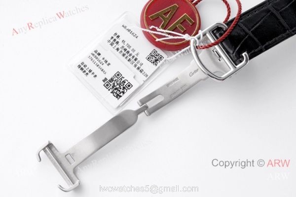 1-1 Best Edition AF Factory Ballon Bleu Cartier Leather Strap Watch 42mm