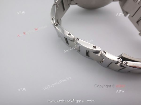 42mm Cartier Ballon Bleu Copy Watch Silver Steel QUARTZ Movement