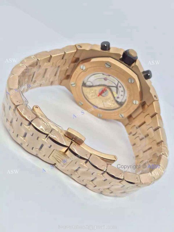 Knockoff Audemars Piguet Rose Gold Watch / Rose Gold Dial Swiss Grade