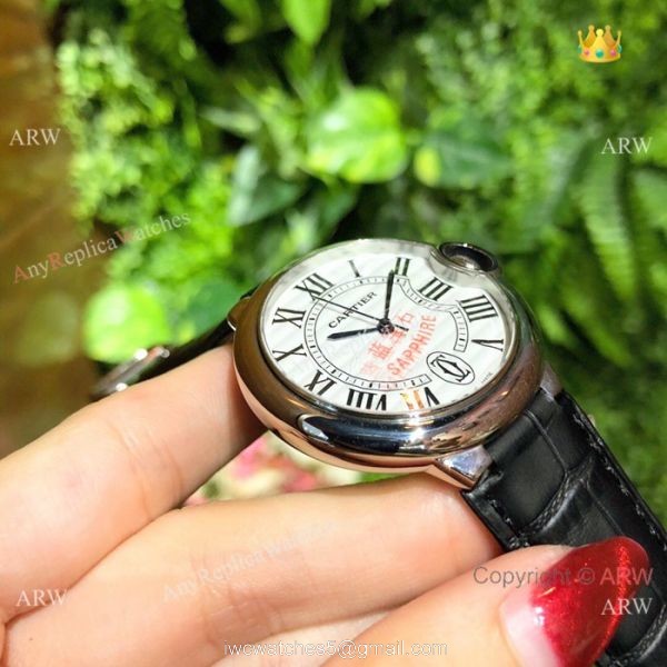 Pink Mother of Pearl Ballon Bleu de Cartier Watch Lady 36mm