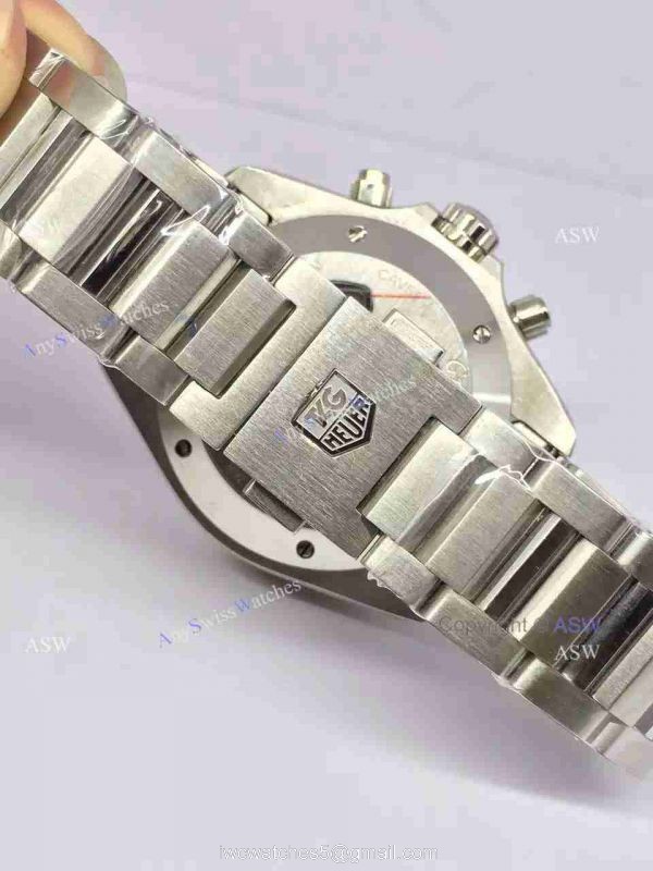 Swiss Grade One Tag Heuer Grand Carrera Calibre 17 RS3 Watch Stainless Steel Coffee surface