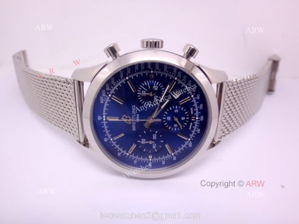 Breitling Transocean Replica Watch Breitling Transocean Blue Dial Stainless Steel