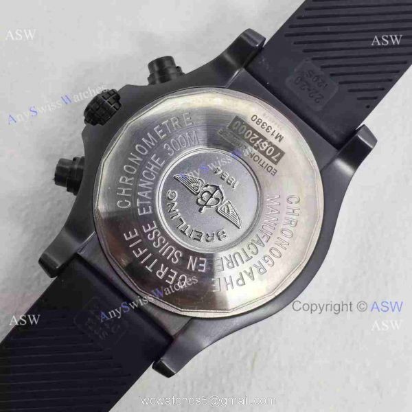 Swiss Replica Breitling Super Avenger 48mm Mens Watch ALL Black