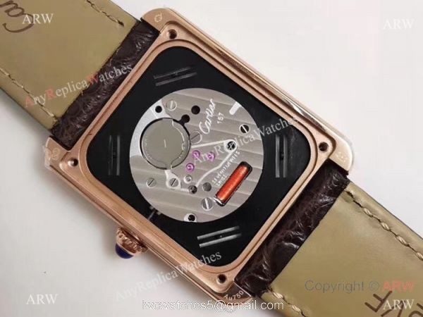 Best Replica Cartier Tank Louis Rose Gold Case Watch Swiss Grade 1