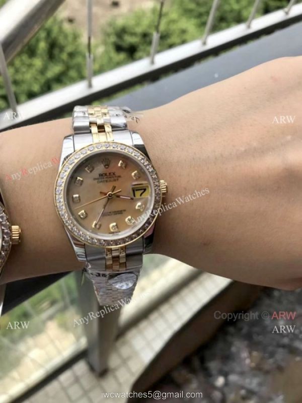 31mm Rolex Datejust Jubilee Diamond Watches Rolex 16233 Fake For Sale