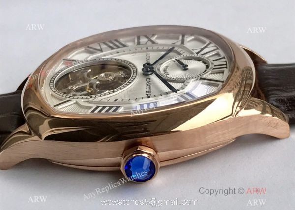 Swiss Grade One Cartier Drive De Rose Gold Watch Power Reserve