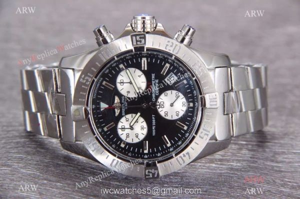 Knockoff Breitling COLT Stainless Steel White Chronograph Watch