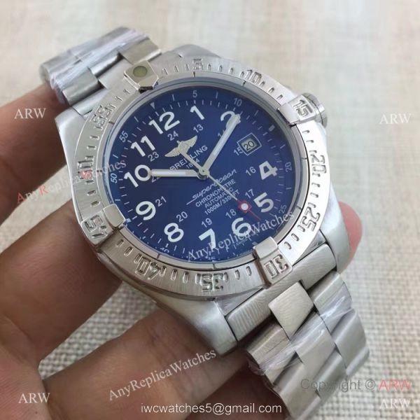 Copy Breitling Superocean Stainless Steel Arabic Markers Watch