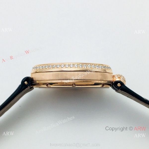 Swiss 1:1 Replica Breguet Reine De Naples Iced Out Watch Ladies