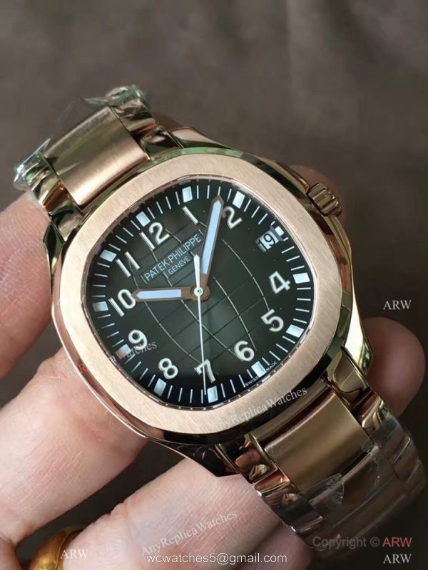 Swiss Patek Philippe Aquanaut 324SC Rose Gold Blue Dial Knockoff Watch