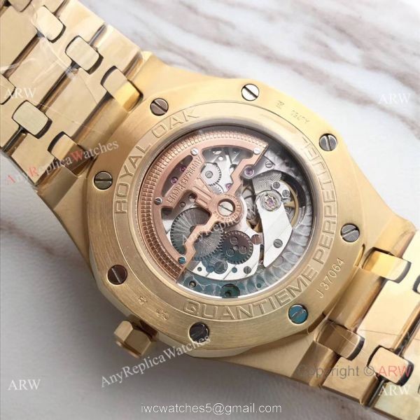 Audemars Piguet Royal Oak Perpetual Calendar Replica Yellow Gold Watch