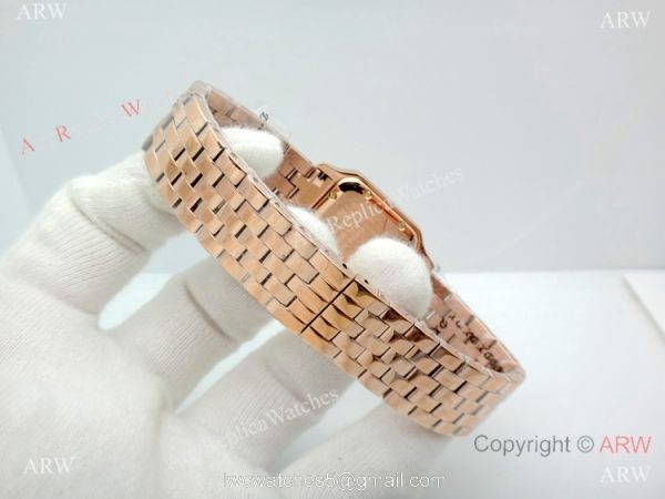 Panthere De Cartier Silver Dial Rose Gold watch 27mm Medium size