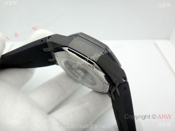 Solid Black Audemars Piguet Royal Oak Offshore Automatic Watch