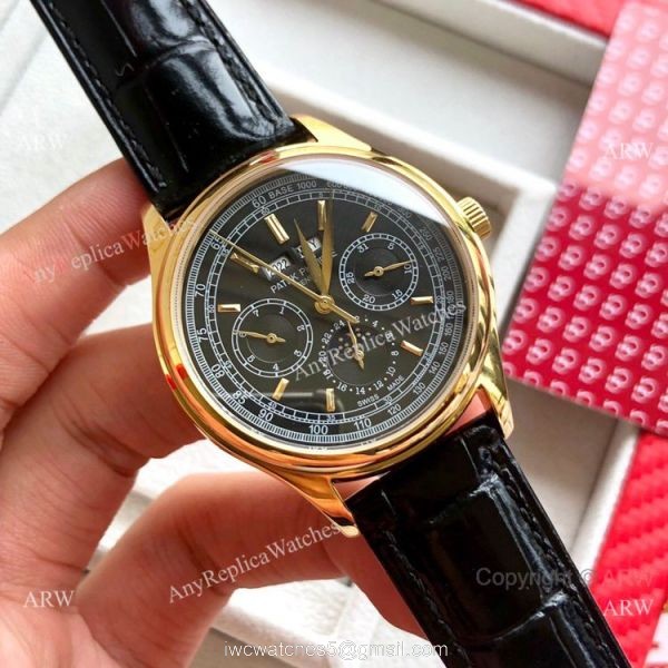 Swiss Copy Patek Philippe Base 1000 Rose Gold Watches with Moonphase