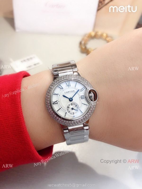 Clone Cartier Ballon Bleu de 28mm Watch Quartz Movement