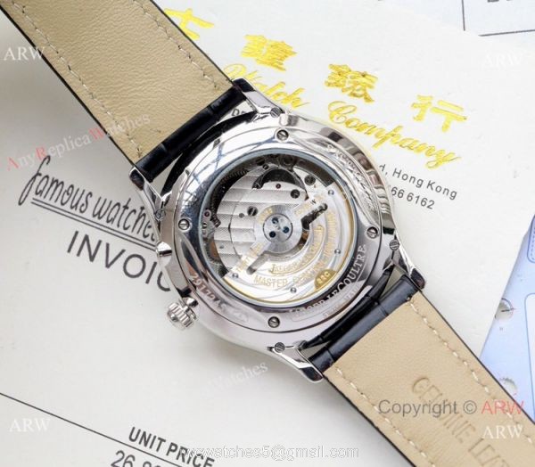 Jaeger-LeCoultre Master Ultra Thin Reserve de Marche Watches Diamond Bezel Blue Dial