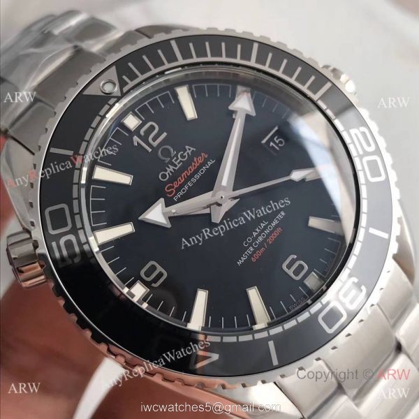 AAA Swiss Replica Omega Seamaster Planet Ocean 600m 8900 Watch SS Black Bezel