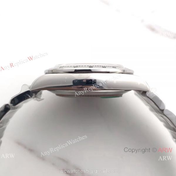 Swiss replica Rolex Daytona 904L Stainless Steel White Face Watch AR Factory Daytona
