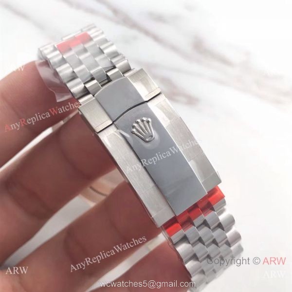 (EW) Copy Rolex Jubilee Datejust II Diamond Watch Black Dial ETA3255