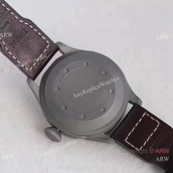 New IWC Big Pilots Fake Watch 7 Days Power Reserve 46mm / Titanium Blue Dial