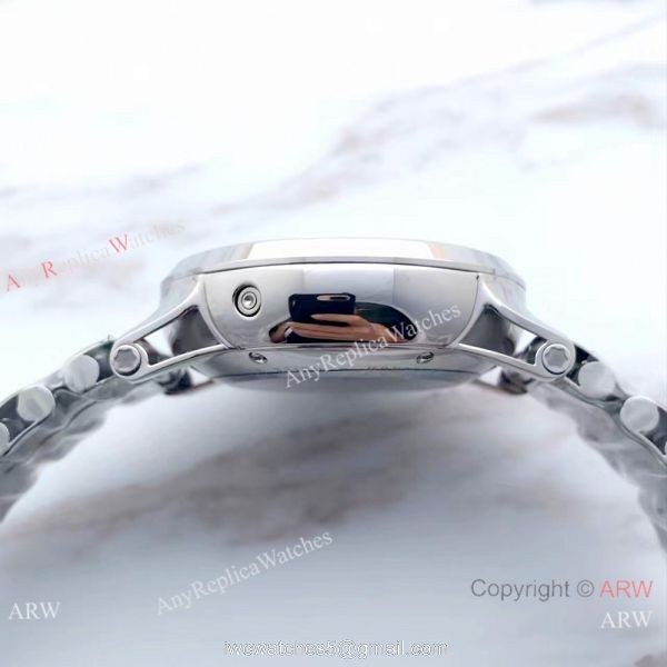 Swiss Grade 7750 Mont blanc Knock off Timewalker 316L Stainless Steel Black Face Watch