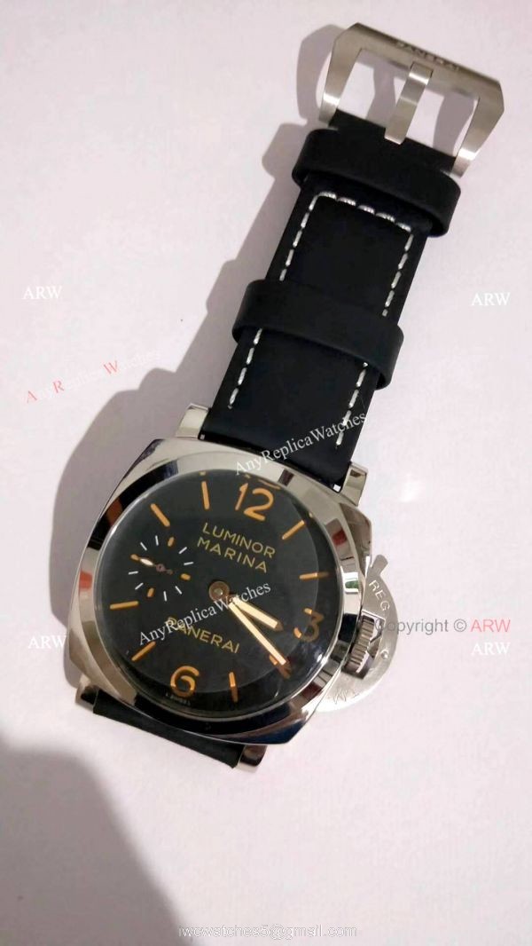 FAKE PAM422 LUMINOR MARINA PANERAI 47MM WATCH SS BLACK DIAL