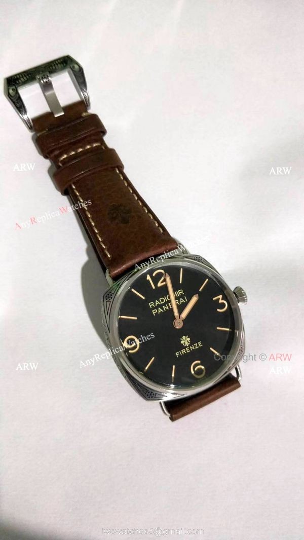 New Replica Panerai Radiomir Firenze PAM00672 Watch Brown Leather Band