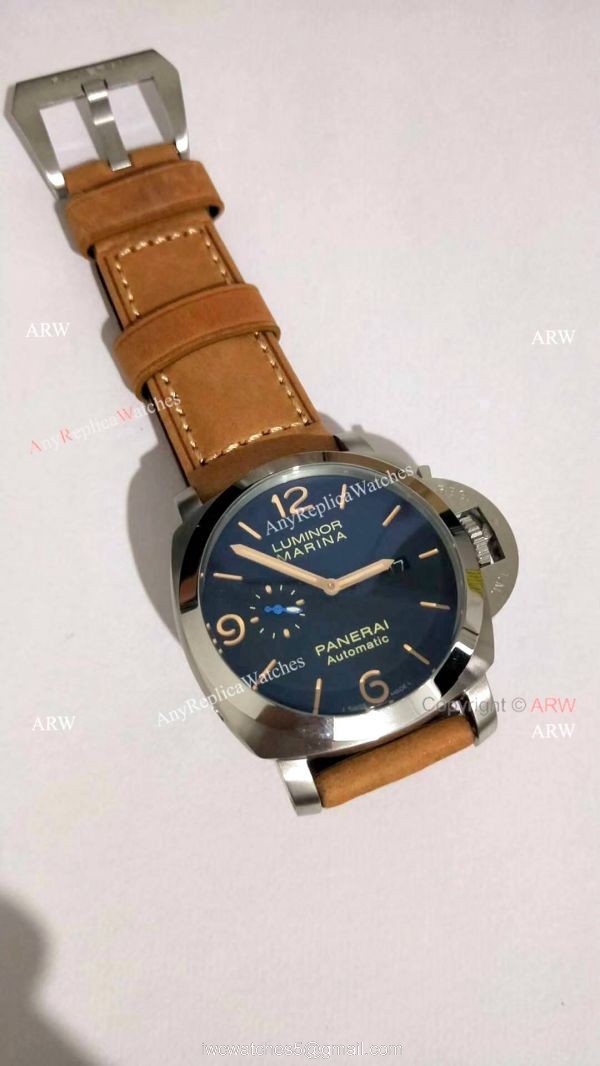 Replica Officine Panerai Pam1312 Luminor Marina Watch Black Dial 44mm