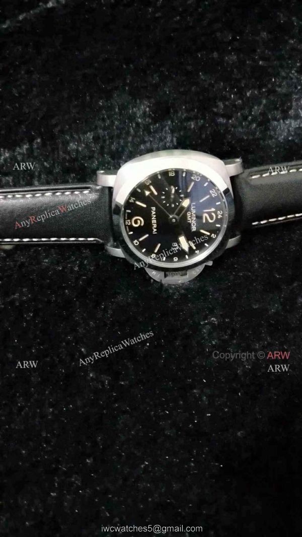 High Quality Copy Panerai Pam 531 Luminor GMT Watch Black Dial 44mm