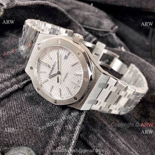 Best Quality Audemars Piguet Royal Oak Replica Watches 42mm Stainless Steel White Face