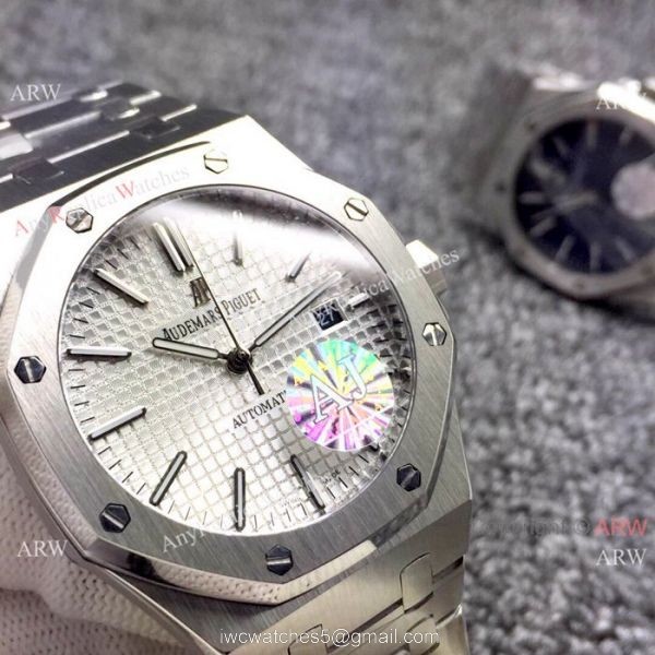AAA Quality Audemars Piguet Royal Oak Stainless Steel Watches Silver Dial