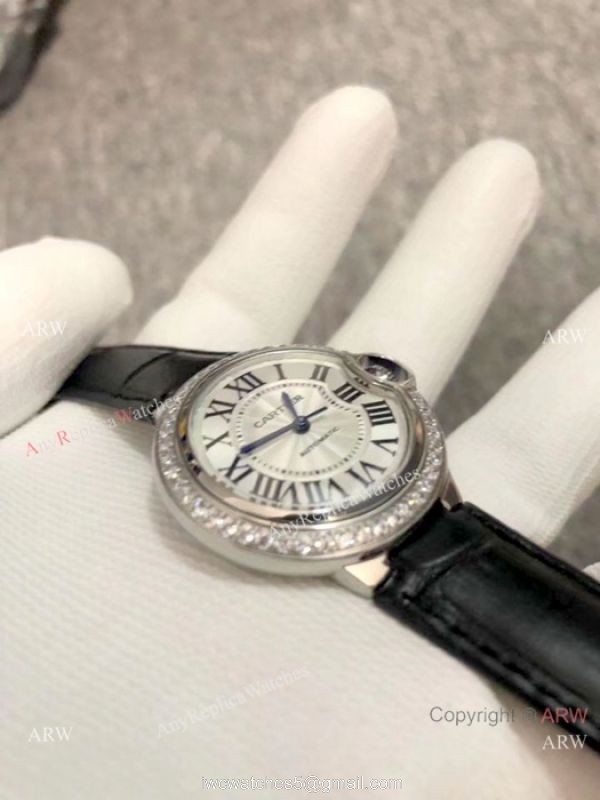 Ballon Bleu De Cartier 33mm Watch Stainless Steel Quartz Movement