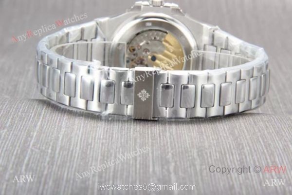 AAA Replica Patek Philippe Nautilus Watches Stainless Steel White Dial