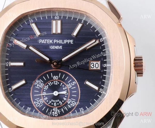 Swiss Replica Patek Philippe Nautilus 7750 Two Tone Rose Gold Watches
