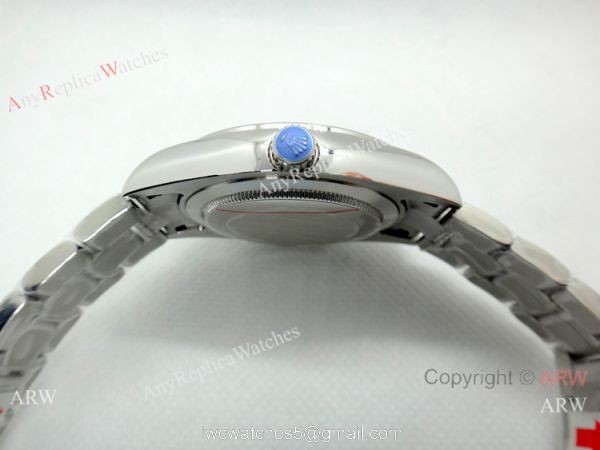 Rolex Day Date Ice Blue Replica Watch 40mm Stainless Steel Arabic Scripts Dial