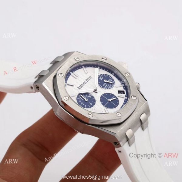 Audemars Piguet Replica Royal Oak Offshore Ladies Watch SS White Dial