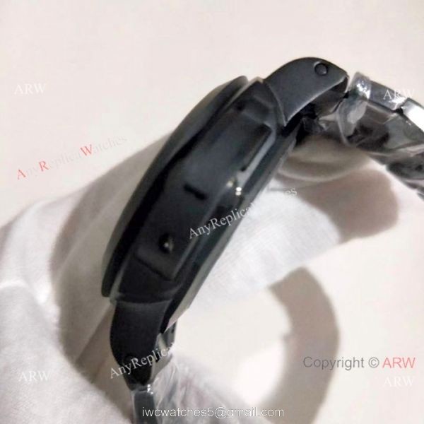 Copy Luminor Marina Panerai Watch Black Steel Brown Dial