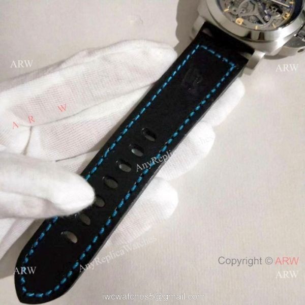 AAA Replica Panerai Luminor GMT 47MM Watch SS Skeleton