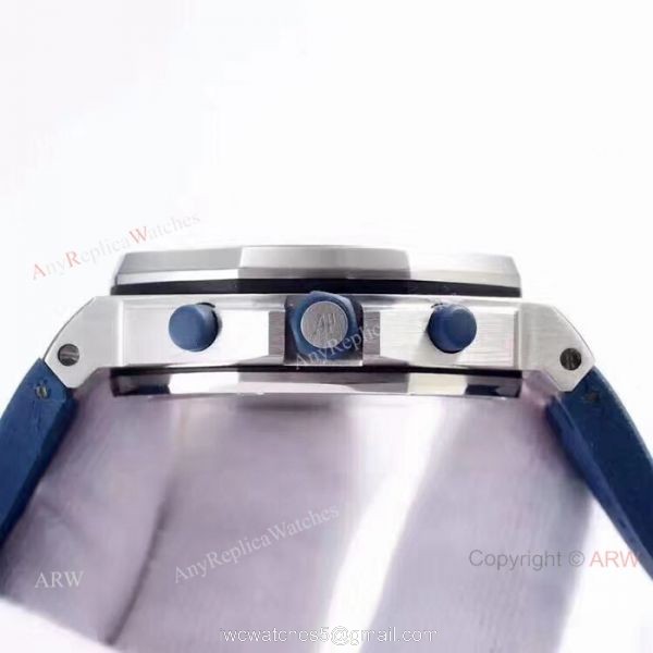 Fake Audemars Piguet Royal Oak Offshore SS Blue Watches with Super Luminous