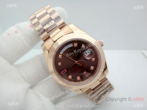 Replica Rolex Presidential Diamond Day-Date 40mm Watches Yellow Gold