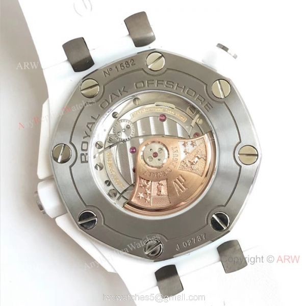JF Factory Replica Audemars Piguet Divers Watch Swiss 3120 White Ceramic Case