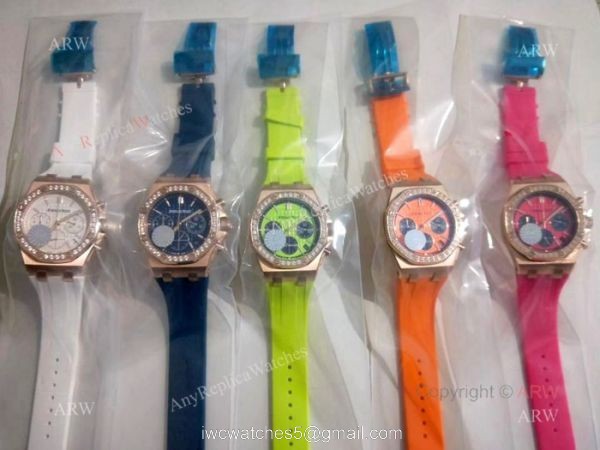 Copy Audemars Piguet Royal Oak Offshore Lady Watches Rose Gold Diamond