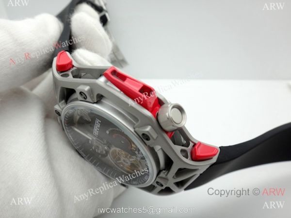 Fake Hublot Techframe Ferrari Tourbillon Titanium Watches 40mm