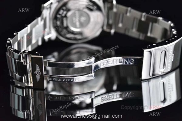 Copy Breitling Avenger II GMT Swiss 2836 Watch Stainless Steel White Dial